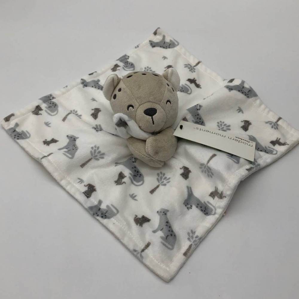 New Modern Moments Gerber Baby Leopard Cheetah Security Blanket Lovey Plush Toy